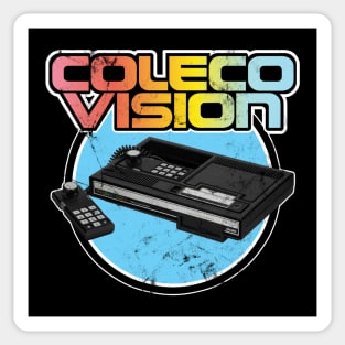 Colecovision Retro Home Gaming System 80's Vintage Distressed Look Sticker